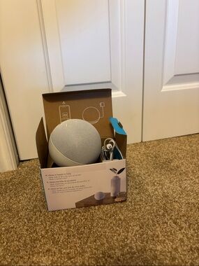 Amazon Echo Dot Smart Speaker - White and Light Gray